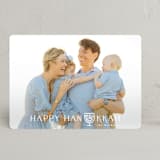 "Sketched Menorah" - Hanukkah Cards in Sky by Tamara Hilje - Front