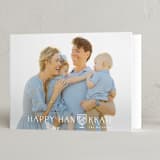 "Sketched Menorah" - Hanukkah Cards in Sky by Tamara Hilje - Folded Card