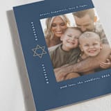 "Modern Star of David" - Hanukkah Cards in Tallit by Ana de Sousa - Detail