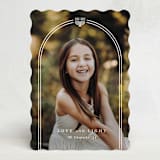 "Scalloped Frame" - Hanukkah Cards in Wintermint by Mansi Verma - Front