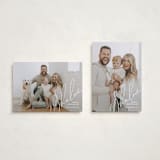 "Script Shalom" - Hanukkah Cards in Frost by Mary Kay Garttmeier - Photo Orientation Options