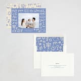 "Warmth Of The Lights" - Hanukkah Cards in Robin Blue by Abbigail Lim - Assembled