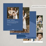 "Textured" - Hanukkah Cards in Celestial by Emily Sabol Goss - Back of Card Options