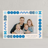 "Geo Frame" - Hanukkah Cards in Cream by Iveta Angelova - Front