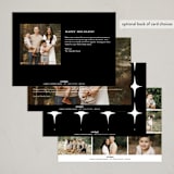 "Framed" - Hanukkah Cards in Coal by Christie Garcia - Back of Card Options