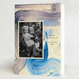 "blue painting" - Hanukkah Cards in Sky by Sumak Studio - Folded Card