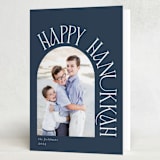 "Simplicity Arch" - Hanukkah Cards in Sea by Morgan Kendall - Folded Card