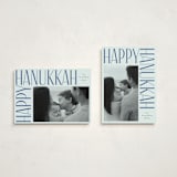 "Boldly Lettered" - Hanukkah Cards in Sky by Iveta Angelova - Photo Orientation Options