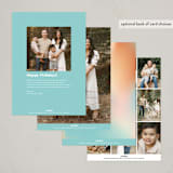 "Mod Light" - Hanukkah Cards in Linen by Robert and Stella - Back of Card Options
