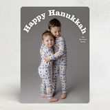 "Curved Type" - Hanukkah Cards in Starlight by Benita Crandall - Front