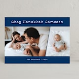 "Chag Sameach" - Hanukkah Cards in Sea by Laura Bolter - Front