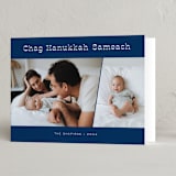"Chag Sameach" - Hanukkah Cards in Sea by Laura Bolter - Folded Card