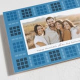 "Geometric Border" - Hanukkah Cards in Cobalt by Morgan Kendall - Detail