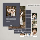 "Quartzite" - Hanukkah Cards in Navy by Wildfield Paper Co - Back of Card Options