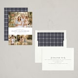"Quartzite" - Hanukkah Cards in Navy by Wildfield Paper Co - Assembled