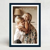 "Bold Frame" - Hanukkah Cards in Ocean by Stacey Meacham - Front