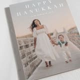 "Banner" - Hanukkah Cards in Snow by Amy Kross - Detail
