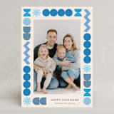 "Geo Frame" - Hanukkah Cards in Cream by Iveta Angelova - Front