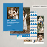 "Geo Frame" - Hanukkah Cards in Cream by Iveta Angelova - Back of Card Options
