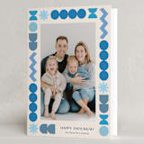 "Geo Frame" - Hanukkah Cards in Cream by Iveta Angelova - Folded Card