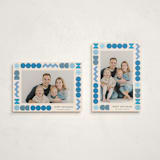 "Geo Frame" - Hanukkah Cards in Cream by Iveta Angelova - Photo Orientation Options