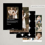"Framed" - Hanukkah Cards in Coal by Christie Garcia - Back of Card Options