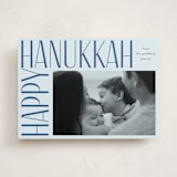"Boldly Lettered" - Hanukkah Cards in Sky by Iveta Angelova - Front