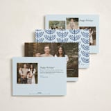 "Boldly Lettered" - Hanukkah Cards in Sky by Iveta Angelova - Back of Card Options
