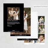 "Hebrew Shalom" - Hanukkah Cards in Ink by Ana de Sousa - Back of Card Options