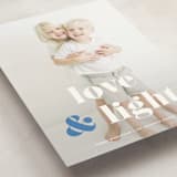 "Love & Light Type" - Hanukkah Cards in Denim by Kerry Doyle - Detail
