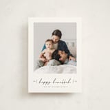 "Scripted Hanukkah" - Hanukkah Cards in Snow by Liz Conley - Front