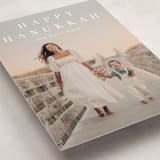 "Banner" - Hanukkah Cards in Snow by Amy Kross - Detail