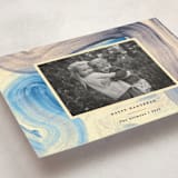 "blue painting" - Hanukkah Cards in Sky by Sumak Studio - Detail