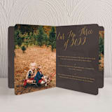 "Painted Frame" - Holiday Booklette Cards in Chocolate by Alston Foster - Interior Option - 2
