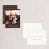 "Painted Frame" - Holiday Booklette Cards in Chocolate by Alston Foster - Assembled