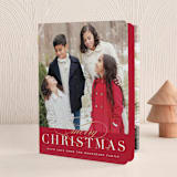 "Simple Elegance" - Holiday Booklette Cards in Cardinal by Jessica Williams - Front