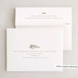 "Greenery Wreath" - Holiday Booklette Cards in Vanilla by Susan Moyal - FREE Recipient Addressing