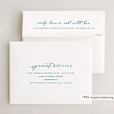 "Sparkling Wine" - Holiday Booklette Cards in Evergreen by Hooray Creative - FREE Recipient Addressing