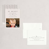 "Simple & Merry" - Holiday Booklette Cards in Cookie Dough by Melissa Egan of Pistols - Assembled