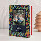 "Holiday Forest Photo" - Holiday Booklette Cards in Nuit by Menci Zaga - Front