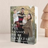 "to be grateful" - Holiday Booklette Cards in Snow by Angela Marzuki - Front