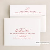 "Modern Snapshots" - Holiday Booklette Cards in Berry by Hooray Creative - FREE Recipient Addressing