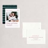 "House News" - Holiday Booklette Cards in Berry by Amy Kross - Assembled