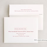 "House News" - Holiday Booklette Cards in Berry by Amy Kross - FREE Recipient Addressing