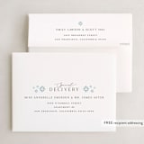"CHIC MINIMAL" - Holiday Booklette Cards in Glacier by Melanie Kosuge - FREE Recipient Addressing