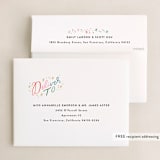 "More New Year" - Holiday Booklette Cards in Pomegranate by Alethea and Ruth - FREE Recipient Addressing