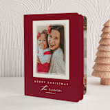 "Prism" - Holiday Booklette Cards in Cranberry by Jessica Williams - Front