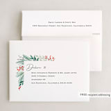 "Cedar Lane" - Holiday Booklette Cards in Midnight by Amy Kross - FREE Recipient Addressing