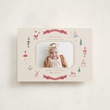 "Festive Dreams" - Holiday Birth Announcement Cards in Halo by Teju Reval - Front