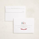 "Festive Dreams" - Holiday Birth Announcement Cards in Halo by Teju Reval - FREE Recipient Addressing
